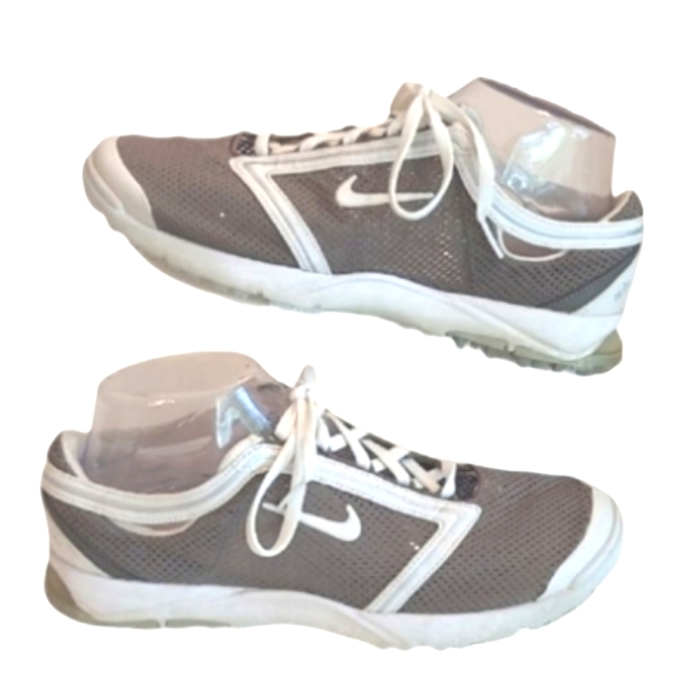 Nike Golf Sneakers Lace Up Low Top Breathable Mesh Swoosh Logo Spikes Athletic